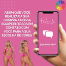 Kit Luxo Biquíni + Saída de Praia Fio Dental ou Tanga
