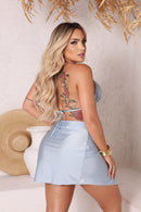 Conjunto Beach Gloss  - Azul bebê